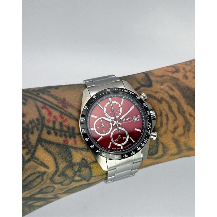 Custom Seiko Mod • VK67 Red Mecha • 39mm